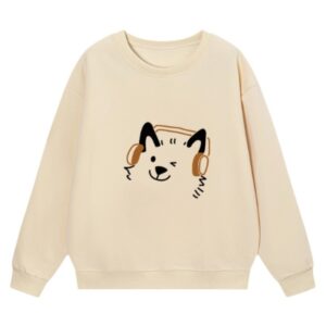 Cartoon Kitten Music Theme Sweatshirt