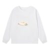 Cute Duck Print Casual Sweatshirt