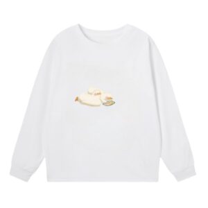 Cute Duck Print Casual Sweatshirt