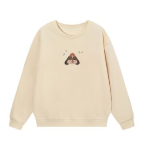 Apricot Versatile Loose-Fit Sweatshirt