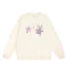 Dopamine Star Print Casual Sweatshirt