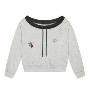Grey Short-Length Sports Sweatshirt