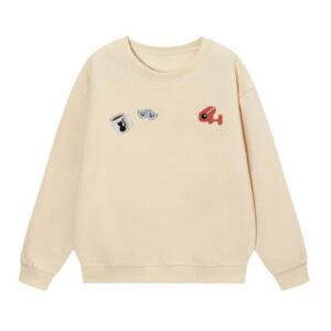 Multi-Element Cartoon Graphic Sweatshirt
